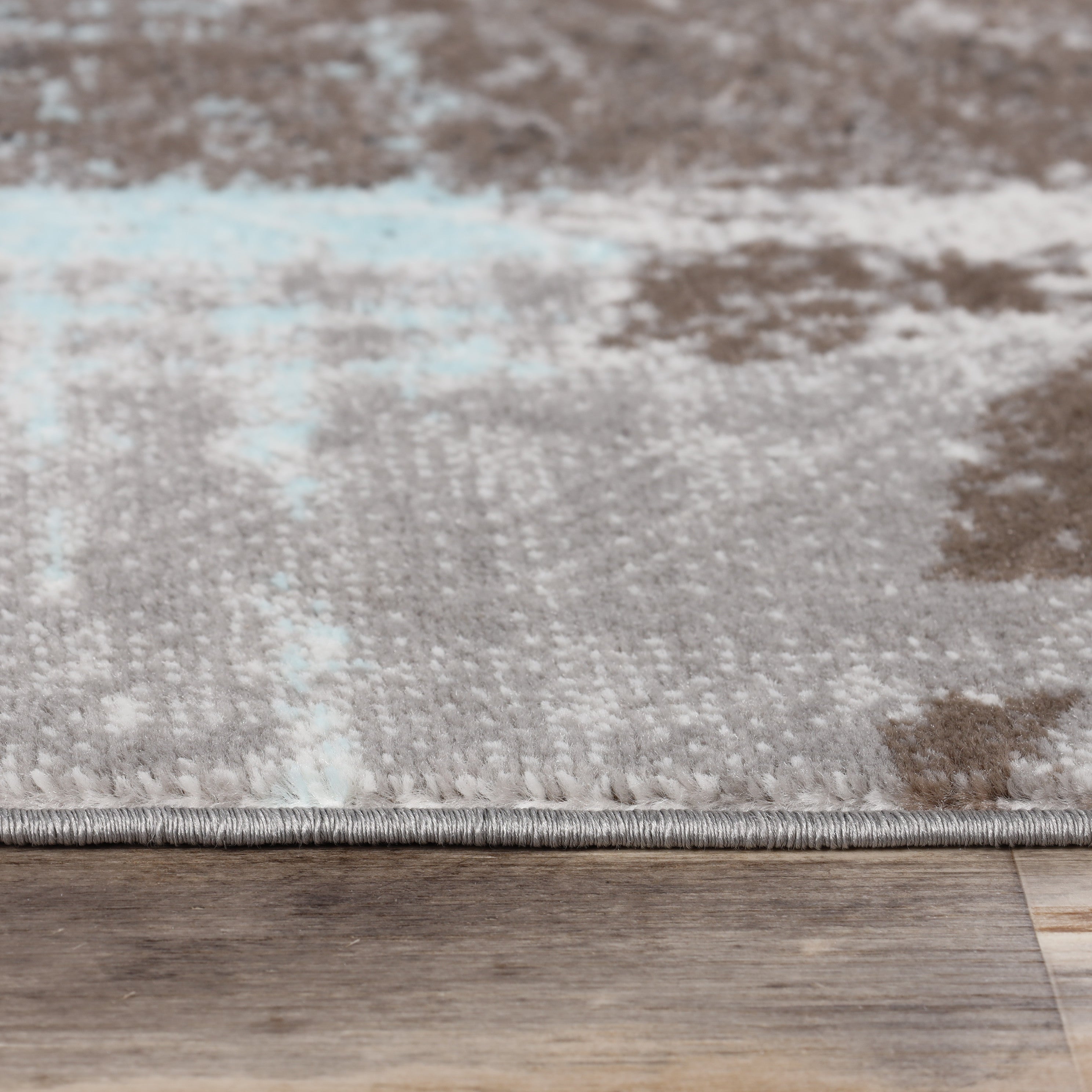 Stylish Pastiche Contemporary Floral Patchwork Area Rug - Non-Slip Indoor Runner for Living Room, Bedroom & Hallway Decor