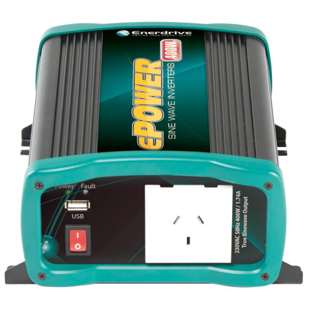 Enerdrive 400W 12V Power Inverter - High Efficiency Car DC to AC Converter for Road Trips, Camping & Emergency Power - Best Price Guaranteed