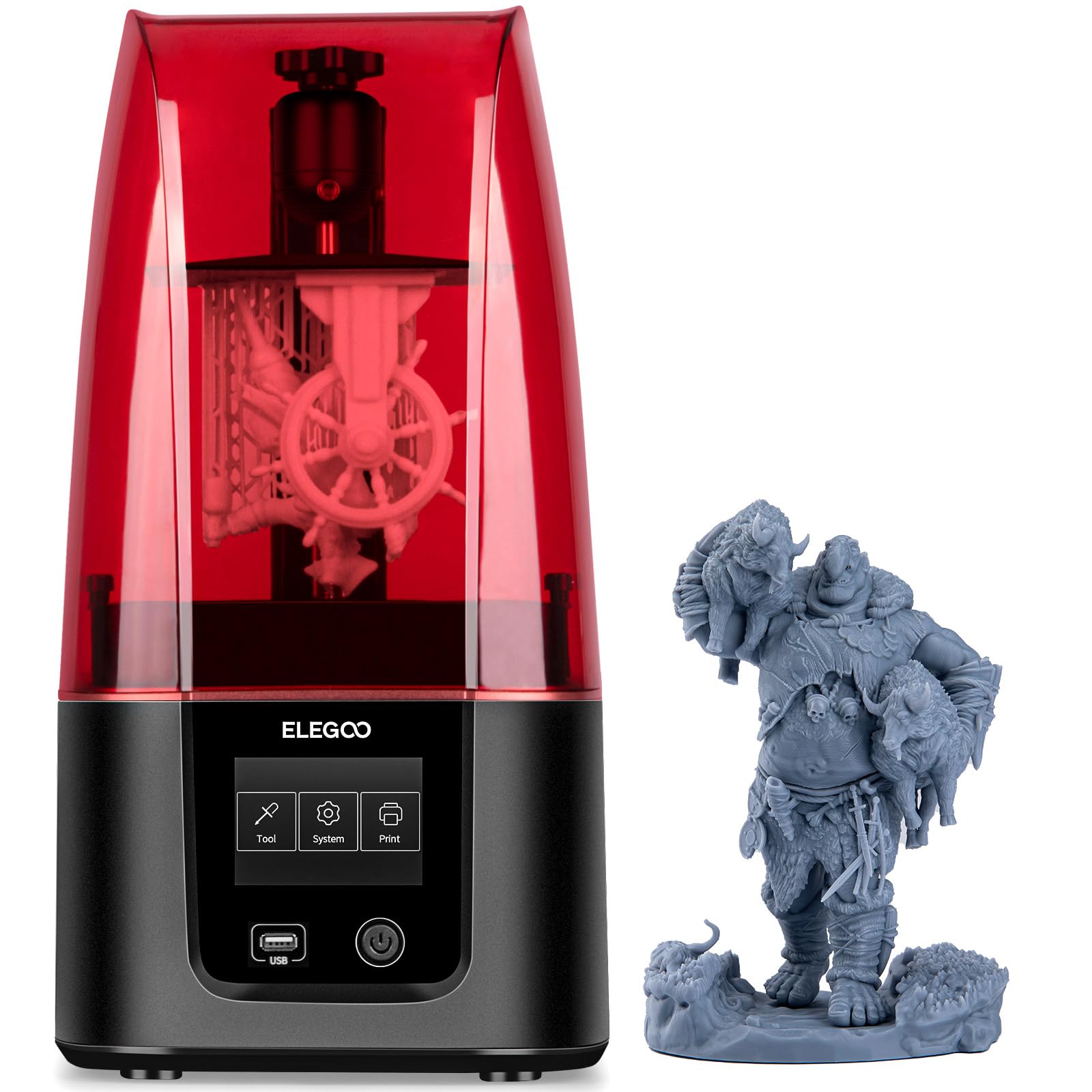 ELEGOO Mars 3 MSLA 3D Printer with 6.66