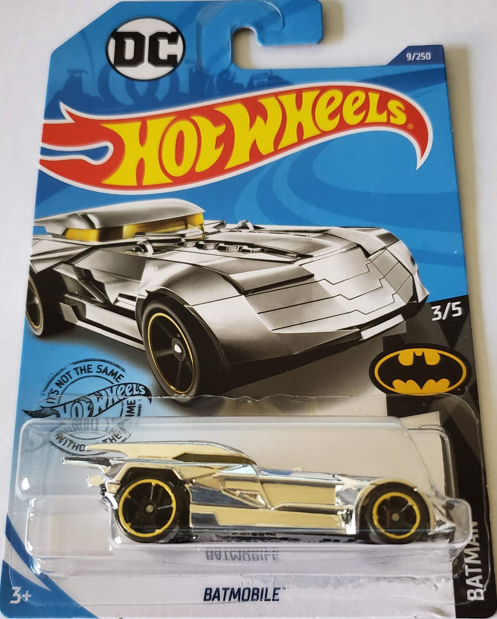 Hot Wheels 2020 Batman Batmobile Die-Cast Car - 9/250 Limited Edition Chrome Collectible for Kids & Adults - Perfect for Display, Gifts, and Play Scenes