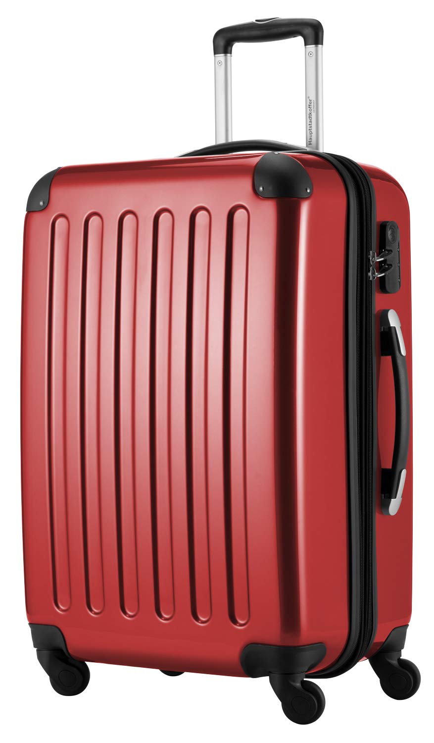 Premium Red Hand Luggage Carry-On Suitcase 65cm - Lightweight & Durable for Business Travel & Weekend Getaways