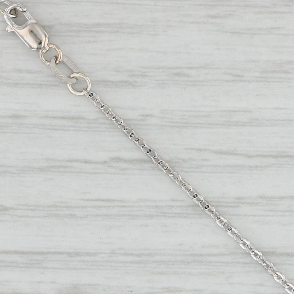 0.25ctw Diamond Journey Pendant Necklace - 14k White Gold 16
