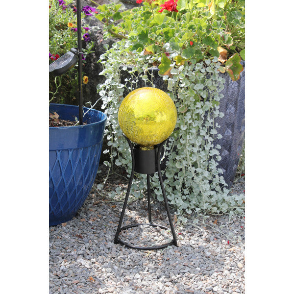 Trestle Gazing Globe Ball Stand - Decorative Garden Ornament for Outdoor Patio, Yard & Flower Beds - Perfect for Meditation & Landscape Design