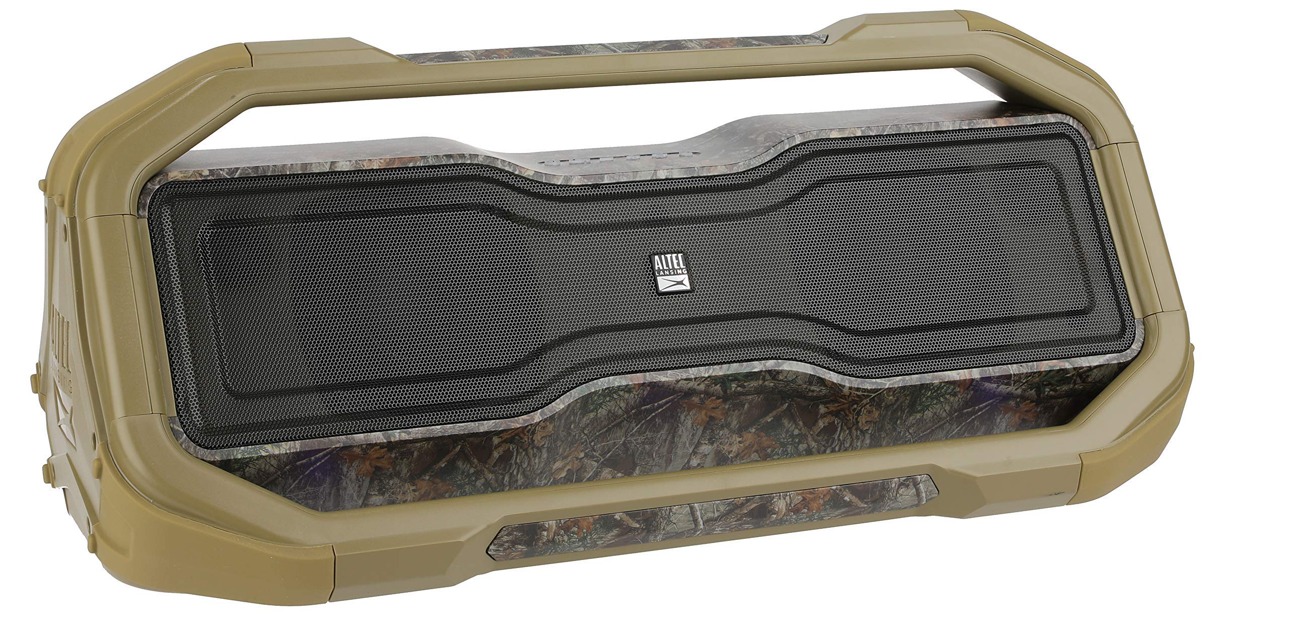 Altec Lansing x Realtree ROCKBOX XL Wireless Bluetooth Speaker - Portable Waterproof Speaker with 20-Hour Playtime, 5 LED Light Modes & Floating Design - Perfect for Pool Parties, Camping, Beach Outings & Outdoor Adventures