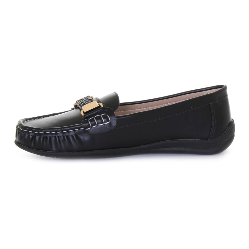 Women's Ella Loafer Shoes - Comfortable Slip-On Flats for Work, Office & Casual Wear - Classic Penny Loafers for Women