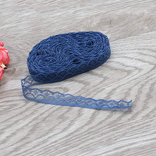 10 Yards of Beautiful Gray Lace Ribbon - 1.35cm Wide for DIY Clothing, Accessories, Floral Decor & Craft Projects - Perfect for Wedding Decorations, Gift Wrapping & Fashion Design