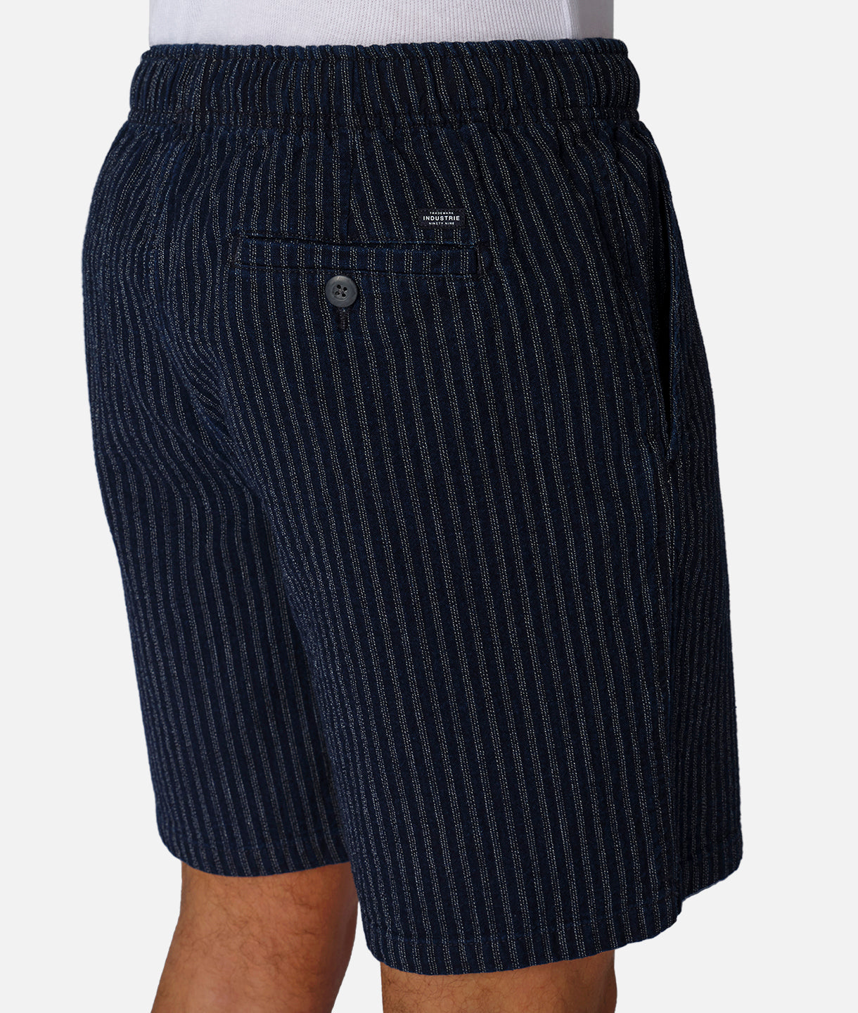 Mataro Shorts for Men - Navy & White Casual Swim Trunks - Perfect for Beach, Pool, and Summer Vacations