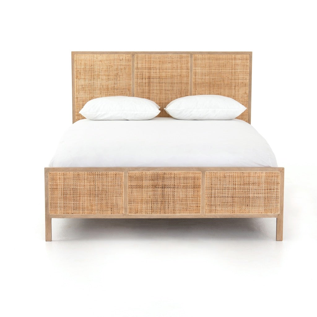 Natural Sydney Bed - Premium Wooden Bed Frame for Modern Bedrooms | Perfect for Master Bedroom, Guest Room & Home Decor
