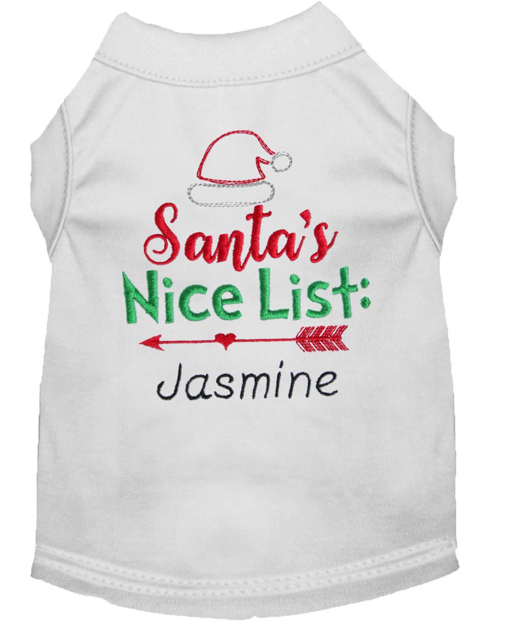 Santa Dog Christmas Shirt - Personalized Holiday Pet Apparel for Small & Large Dogs - Perfect for Christmas Photos & Family Gatherings