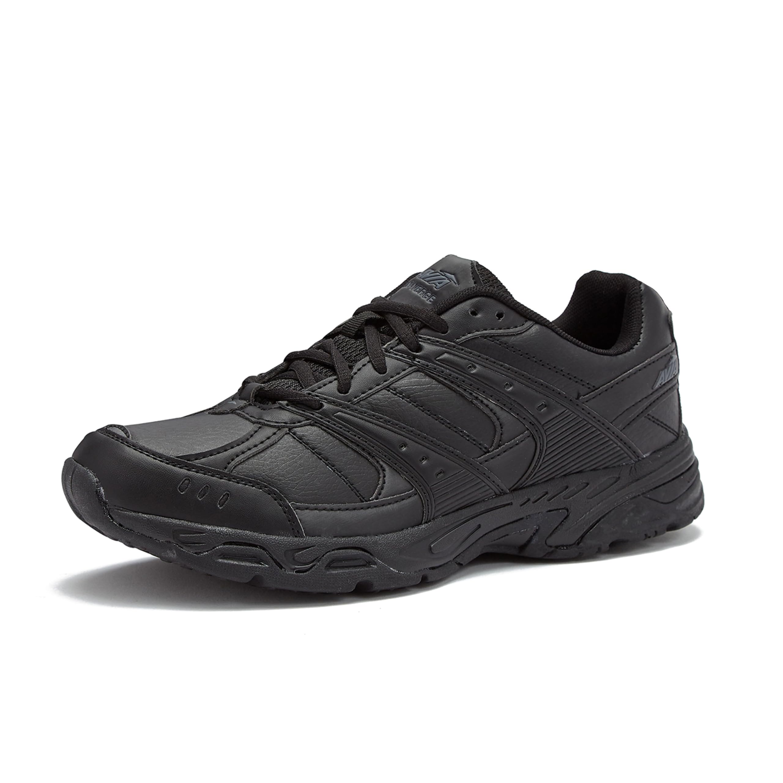 Avia Verge Women's Sneakers - Lightweight Tennis, Court, Cross Training & Pickleball Shoes for Women with Arch Support | Classic Black & White Walking Shoes | Wide & Medium Width Options | Perfect for Gym, Workouts & Casual Wear
