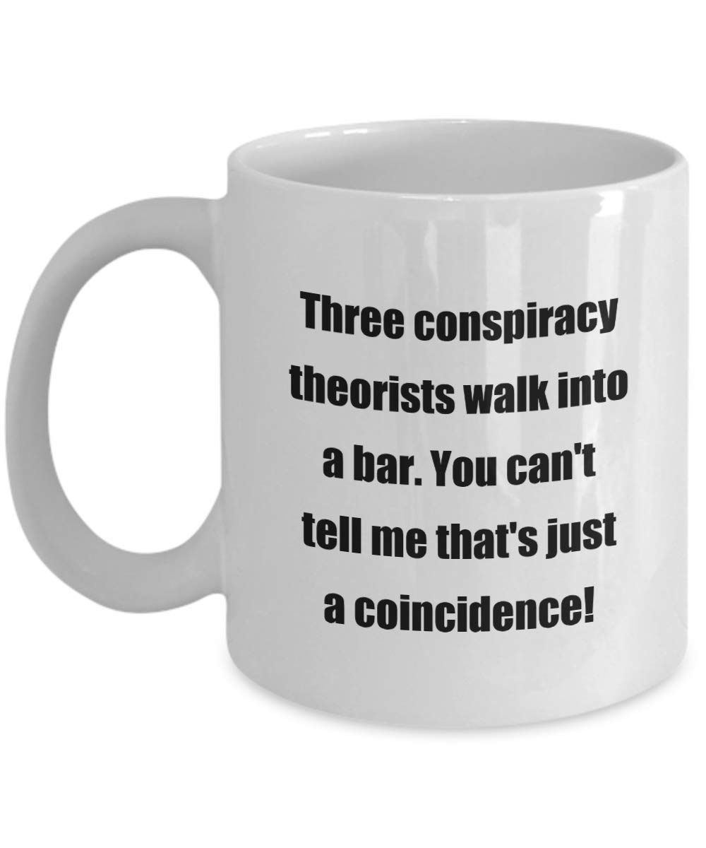 Classic Coffee Mug - Funny Conspiracy Theory Design, Perfect Gift for Friends & Colleagues | Ideal for Office, Home Use & Gift Giving