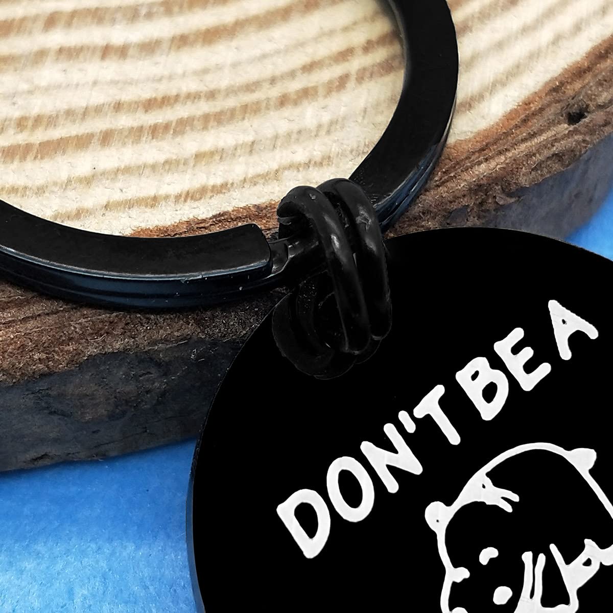 Funny Hippo Keychain - Inspirational Quote Jewelry Gift for Best Friends, Family & Sisters - Motivational Graduation & Birthday Present for Men & Women - Perfect for Daily Encouragement & Office Decor