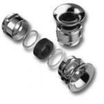 Brass Nickel Cable Gland - 2 Pack (Z5.507.9721.0) - Durable Cable Accessories for Electrical Wiring, Industrial Equipment & Outdoor Installations