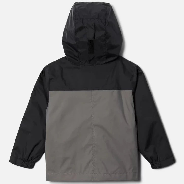 Columbia Rain Zilla Toddler Jacket - Waterproof & Windproof Outdoor Jacket for Boys & Girls (Black/City Grey) - Perfect for Rainy Days, Playground & Preschool Activities