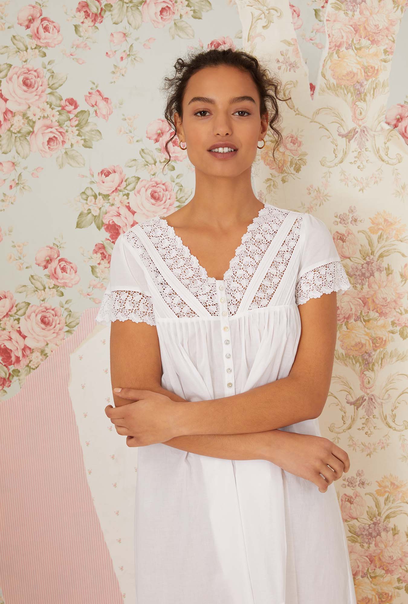 Portofino Waltz Nightgown - Women's Elegant Sleepwear for Comfort & Style - Perfect for Relaxing at Home or Romantic Evenings