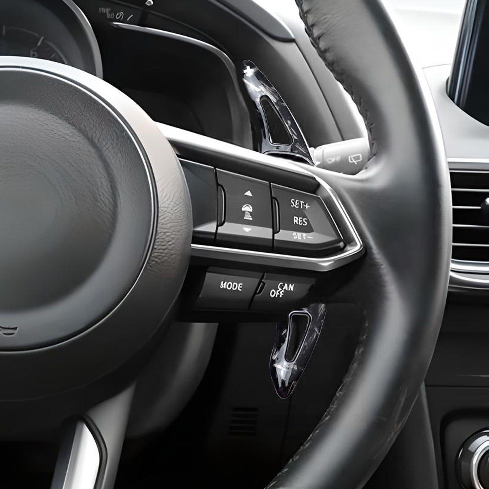 High-Quality Forged Carbon Fiber Steering Wheel Paddle Shifters for Mazda 3/6/CX-3/CX-5/MX-5 - Upgrade Your Driving Experience | Perfect for Racing & Performance Enthusiasts