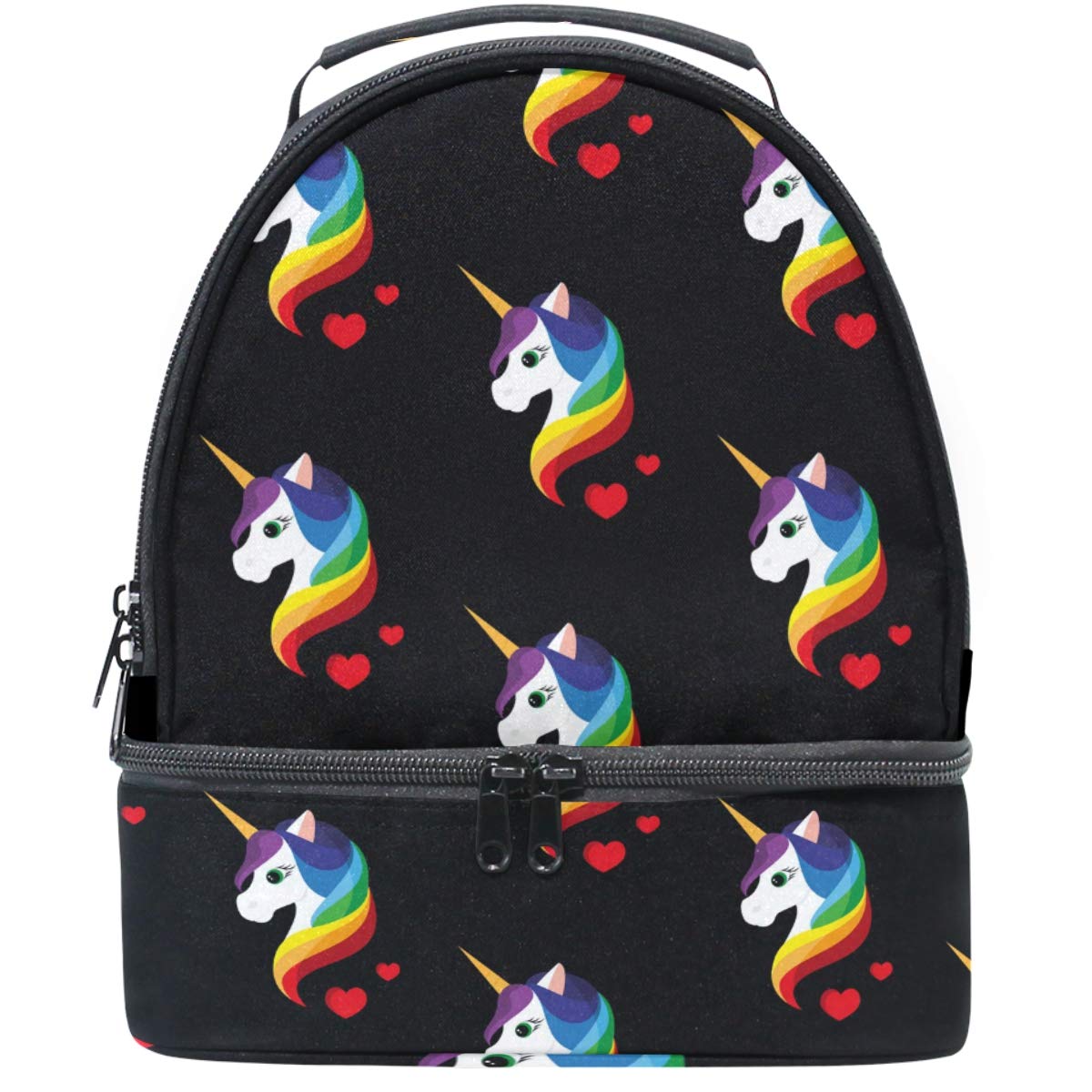 Premium Insulated Lunch Box - Double Deck Tote Cooler Bag with Adjustable Shoulder Strap for Women, Men & Teens | Leakproof Food Container for Work, School, Picnic & Outdoor Activities