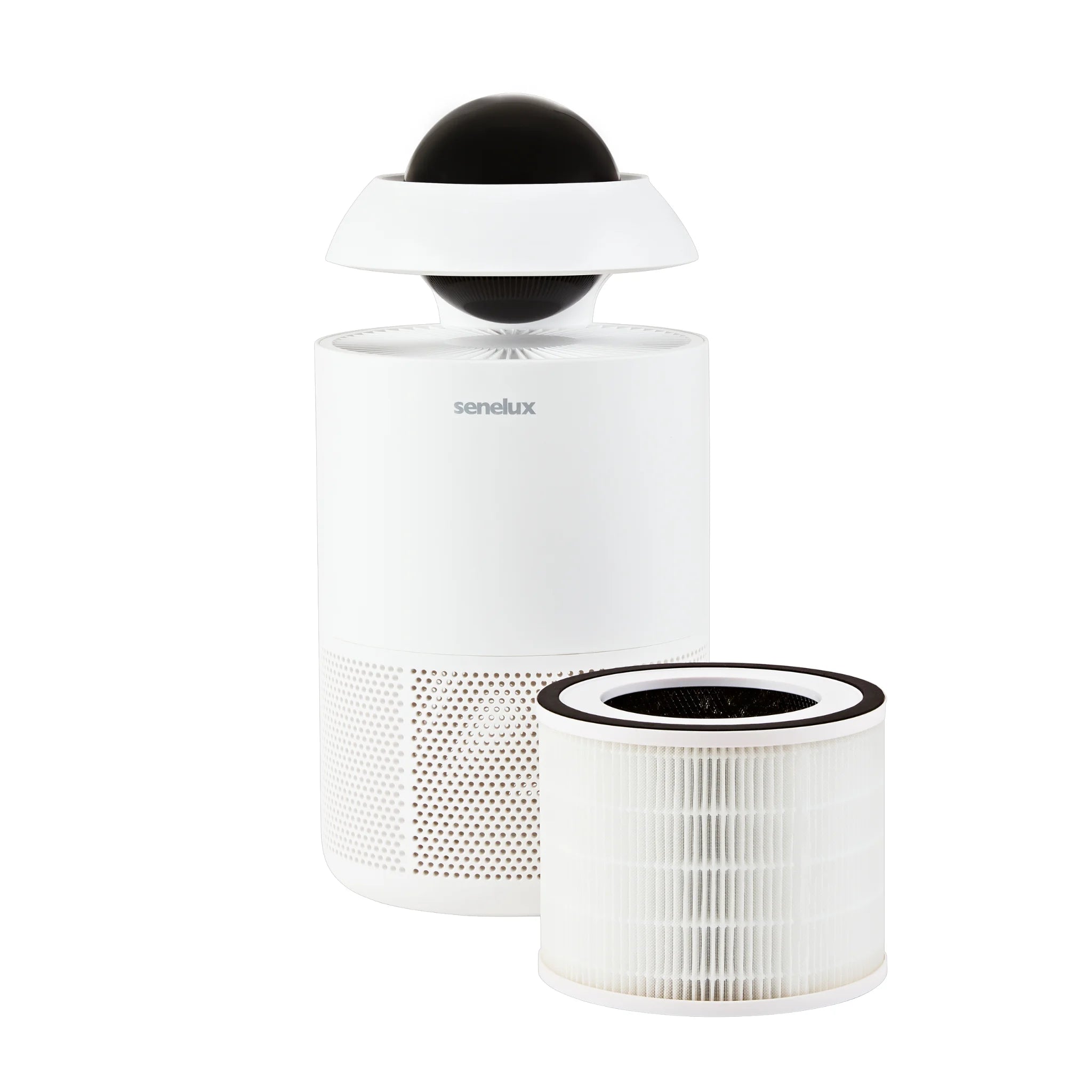 Senelux Jupiter Air Purifier for Home - 100 m³/h CADR, HEPA Filter Removes 99.97% of Pollen, Dust & Allergens | Ultra Quiet 20dB with Timer & Smart App Control | Perfect for Bedroom, Living Room & Office