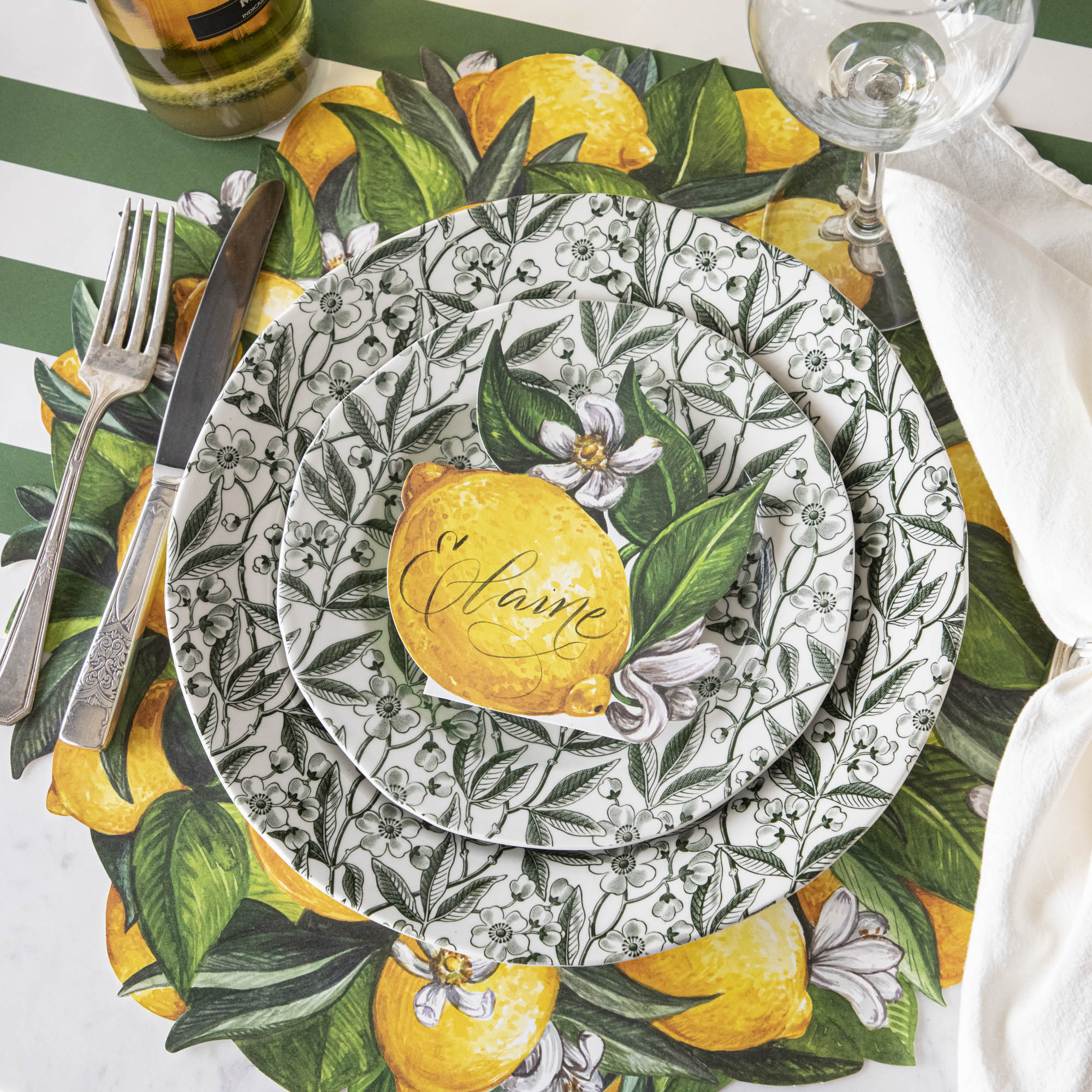 Burleigh Green Prunus Dinnerware Set - Elegant Floral Ceramic Plates & Bowls for Fine Dining - Perfect for Dinner Parties, Holiday Meals & Home Decor