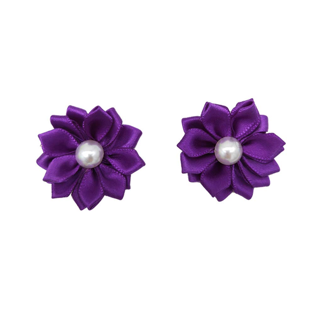 10PCS Floral Hair Bands for Dogs & Cats - Pet Hair Accessories, Bow Ties & Rubber Bands - Perfect for Grooming, Pet Parties & Photo Shoots