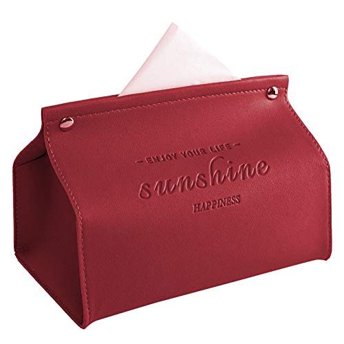 Moon Pavilion Tissue Box Holder - Creative Car-Themed Paper Storage Box for Home & Living Room (Red) - Perfect for Organizing Tissues in Bedroom, Office, or Car