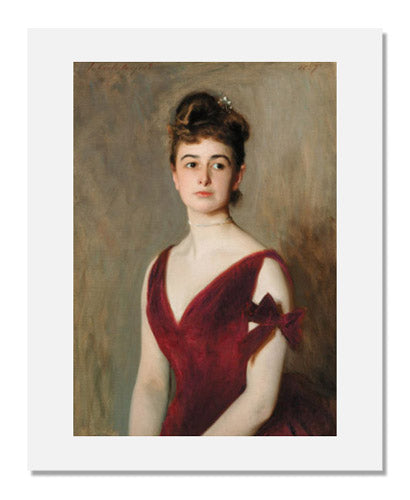 John Singer Sargent Portrait Painting - Mrs. Charles E. Inches (Louise Pomeroy) Fine Art Reproduction | Wall Decor for Living Room, Office & Gallery