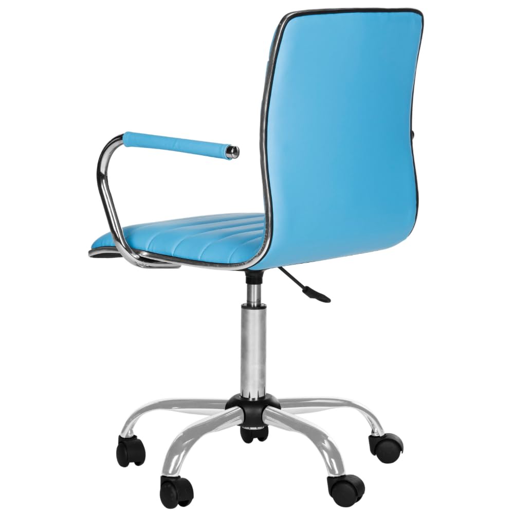 SAFAVIEH Jonika White Modern Office Desk Chair - Ergonomic Computer Chair for Home & Office Workspace, Study, Gaming, and Conference Room