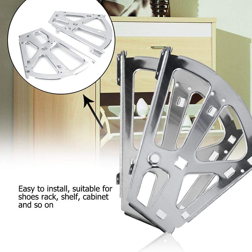Stainless Steel Drawer Hinges - 1 Pair Heavy Duty Hidden Cabinet Hinges for Furniture, Storage Cabinets & Shoe Organizers | Smooth Movement for 2-Layer Drawers | Durable Hardware for Home & Office Organization