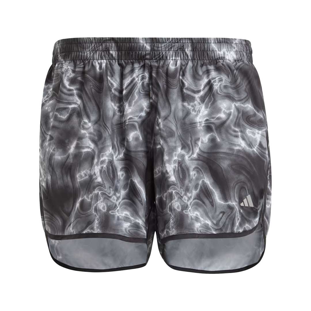 Adidas Women's Marathon 20 Allover Print 4 Inch Running Shorts (IL1665 4IN) - Perfect for Jogging, Gym Workouts & Athletic Training