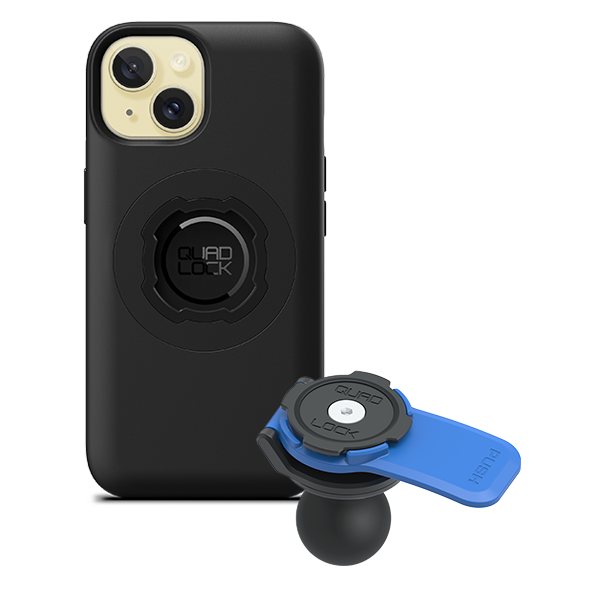 1 Ball Motorcycle Phone Mount Kit - Universal Adjustable Handlebar Holder for iPhone & Smartphones - Perfect for GPS Navigation & Hands-Free Riding