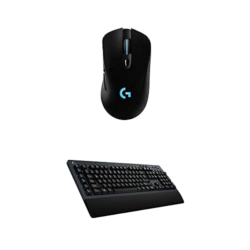 Logitech G703 Wireless Gaming Mouse with 6 Buttons & G613 Lightspeed Wireless Mechanical Keyboard - Black USB Combo for PC Gaming, Esports, and Professional Use