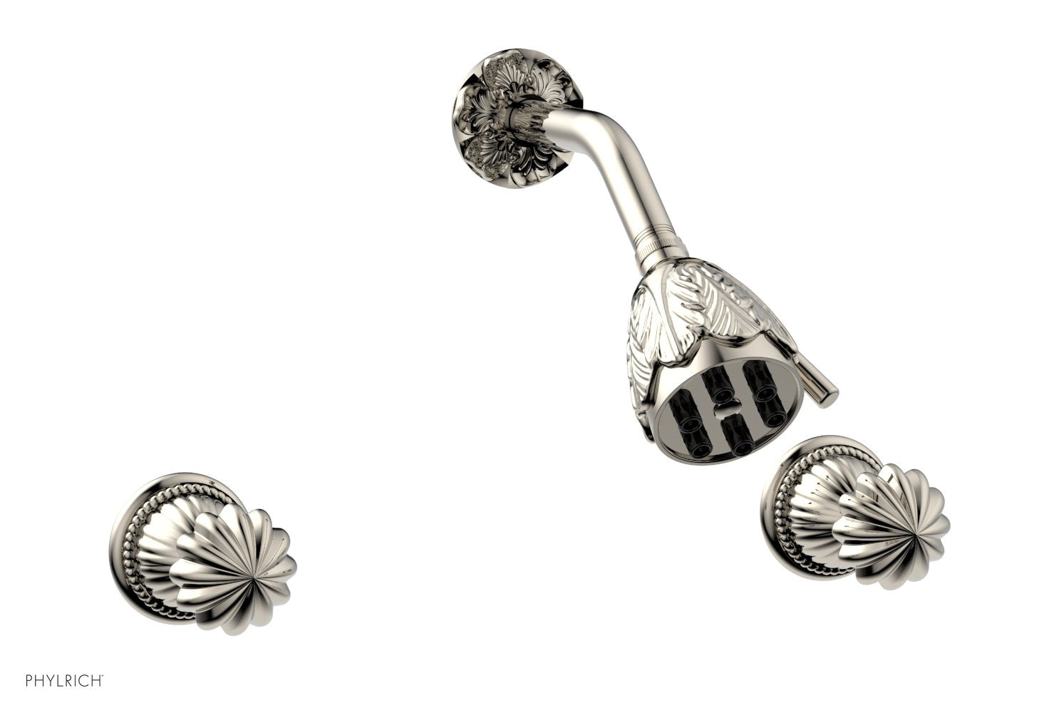 GEORGIAN & BARCELONA Two Handle Shower Set K3361 - Chrome Bathroom Faucet with Cross Handles for Modern & Traditional Home Decor - Perfect for Master Bath, Guest Bath, and Spa-Like Showers