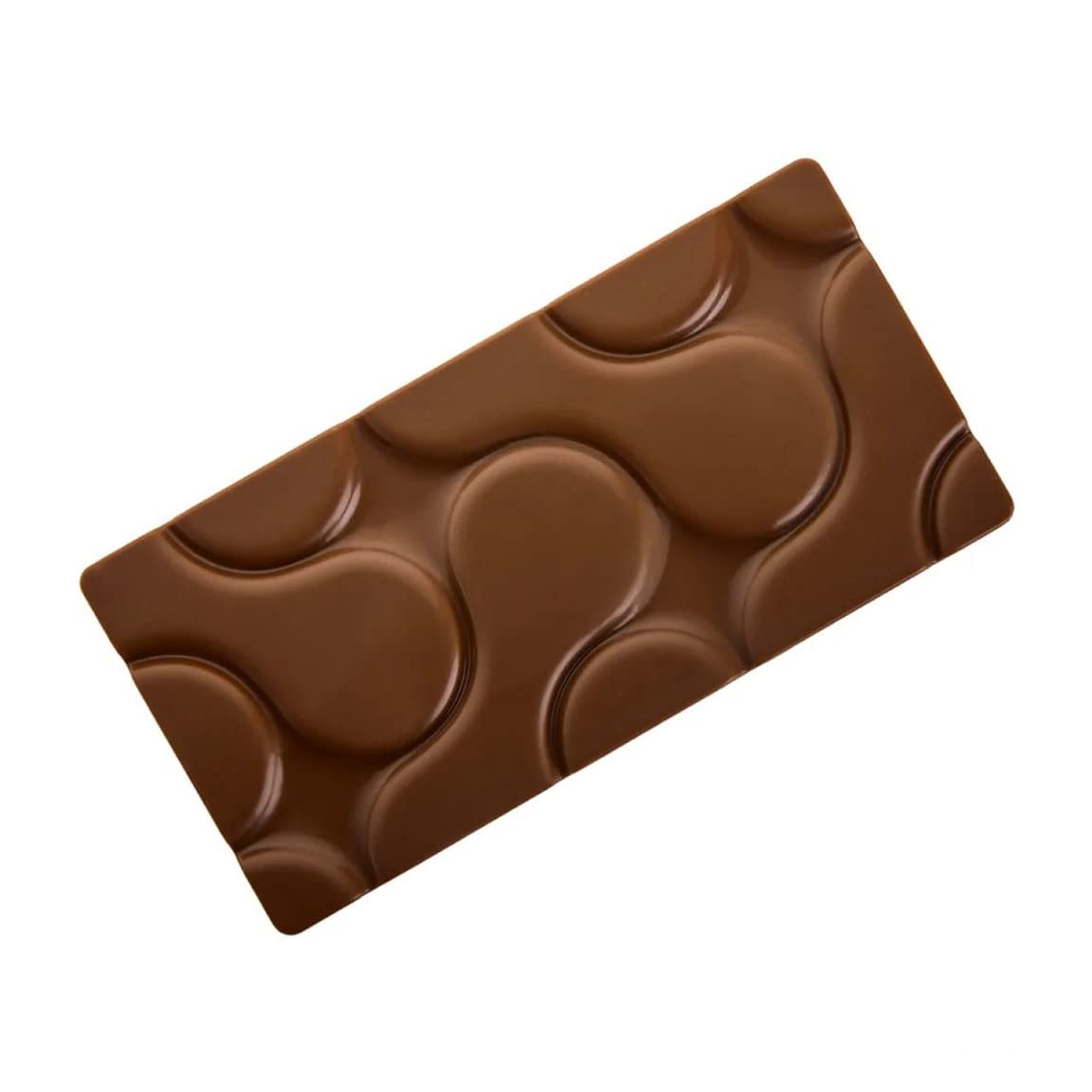 Flow Shape Chocolate Bar Silicone Mold for Baking & Cake Decorating