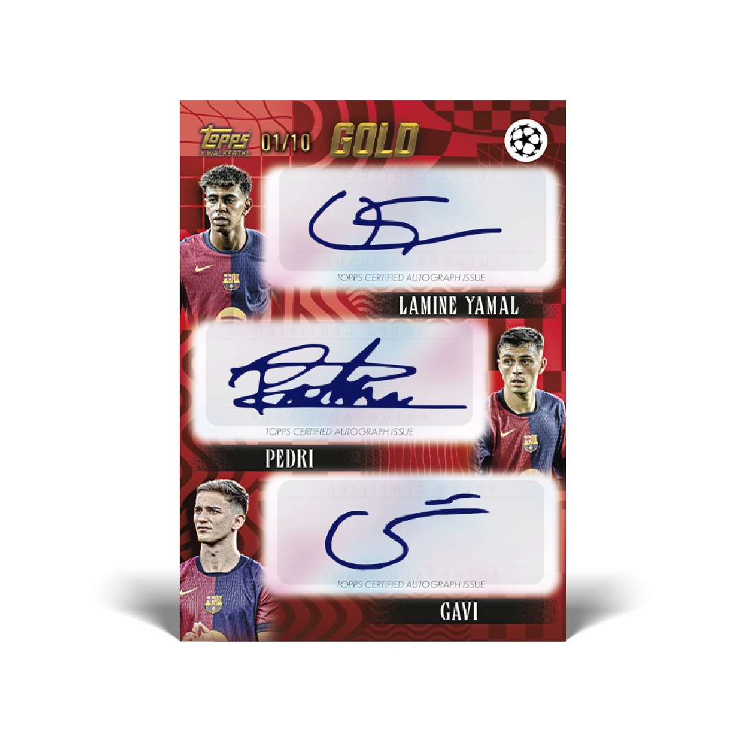 Topps UCC Gold 2024/25 Soccer Trading Cards - Premium Collectible Edition for Sports Fans & Card Collectors - Perfect for Gifts, Investments, and Game Day Excitement
