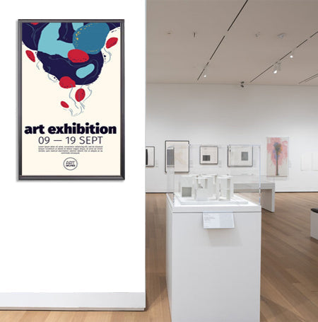 48x48 Large Poster Frame with Wide Face - Premium Swing Frame for Wall Art, Photos, and Posters - Perfect for Home, Office, and Gallery Displays