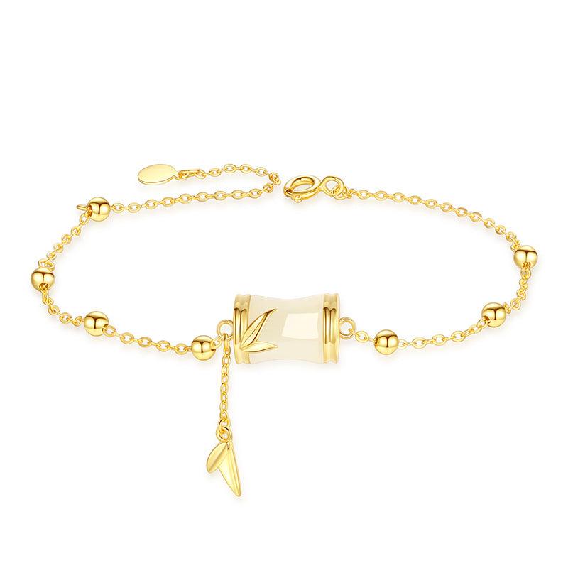 S925 Sterling Silver Bracelet & Necklace Set with Natural Tianyuzhu Beads - Elegant Jewelry Gift for Women, Perfect for Weddings, Parties & Daily Wear