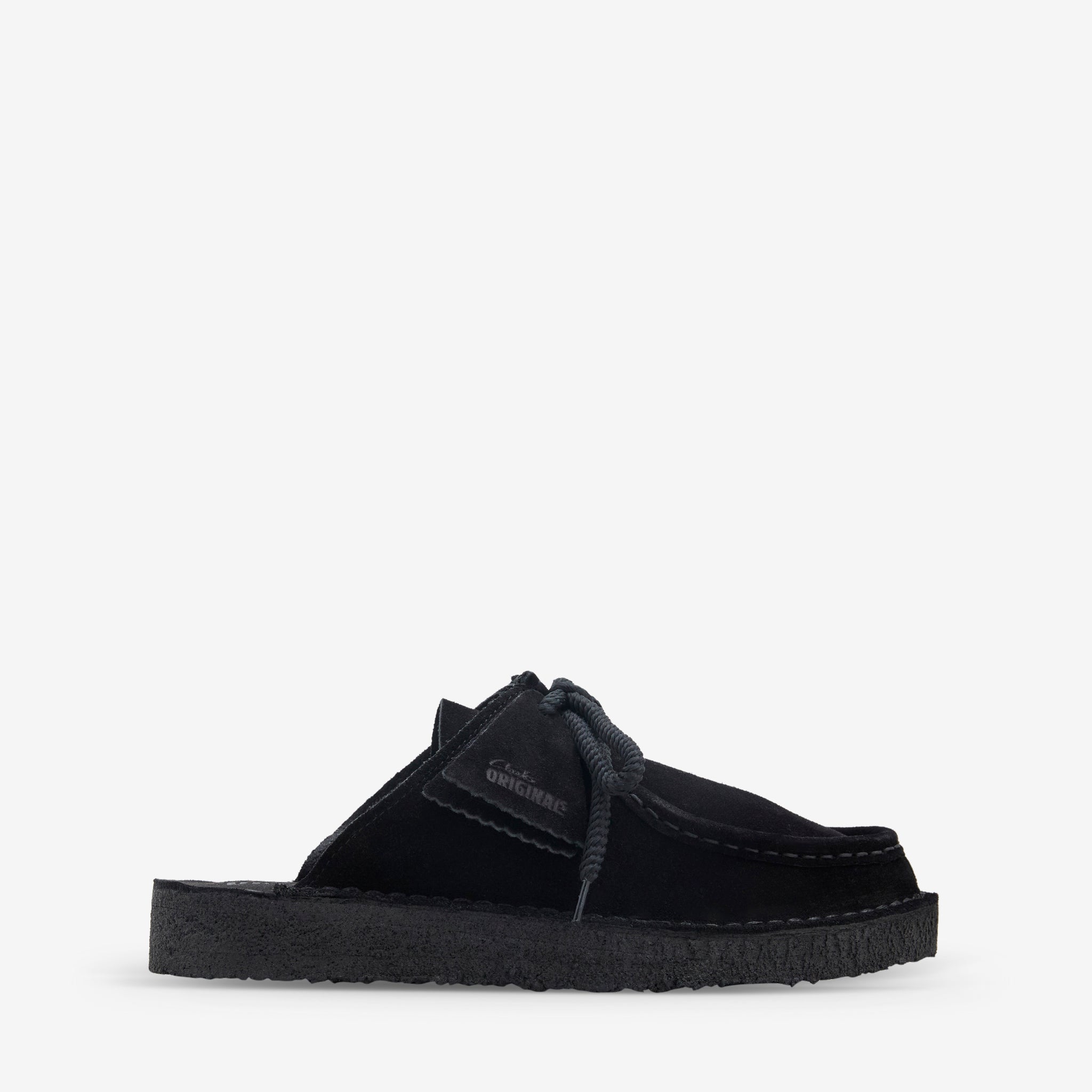 Premium Black Suede Desert Nomad Mule Shoes - Comfortable Slip-On Loafers for Women & Men - Perfect for Casual Wear, Travel & Outdoor Adventures