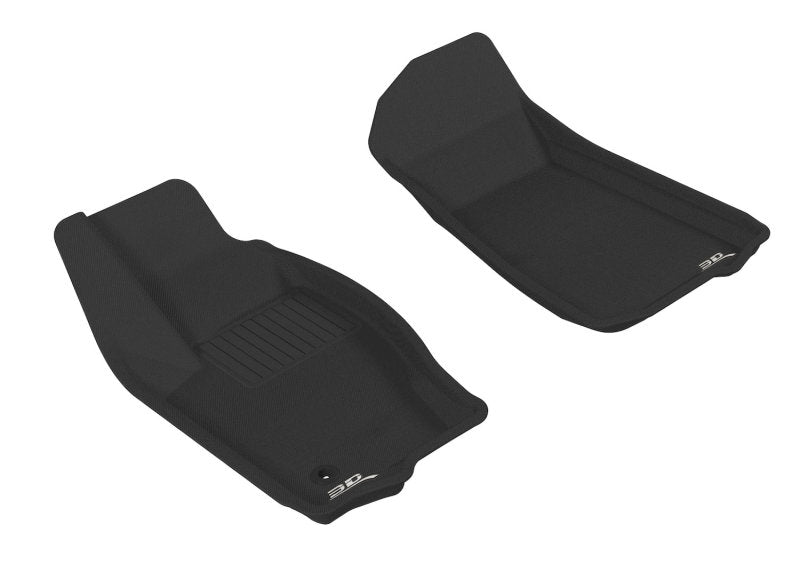 3D MAXpider Kagu Custom Fit Floor Mats for 2005-2010 Jeep Grand Cherokee - 1st Row, All-Weather Protection, Non-Slip Black Car Mats - Perfect for Off-Roading, Daily Commute & Family Road Trips