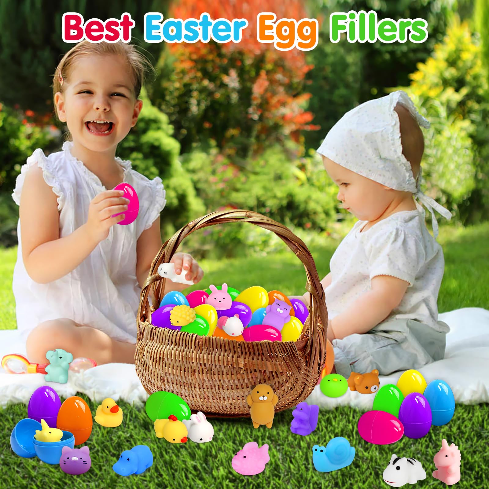 130PCS Kawaii Squishy Toys for Kids - Stress Relief Fidget Toys for Party Favors & Classroom Prizes