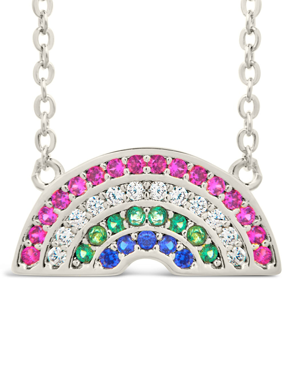 Rainbow CZ Pendant Necklace for Women - Elegant Cubic Zirconia Jewelry Gift for Birthday, Anniversary & Valentine's Day | Perfect for Parties, Weddings & Everyday Wear