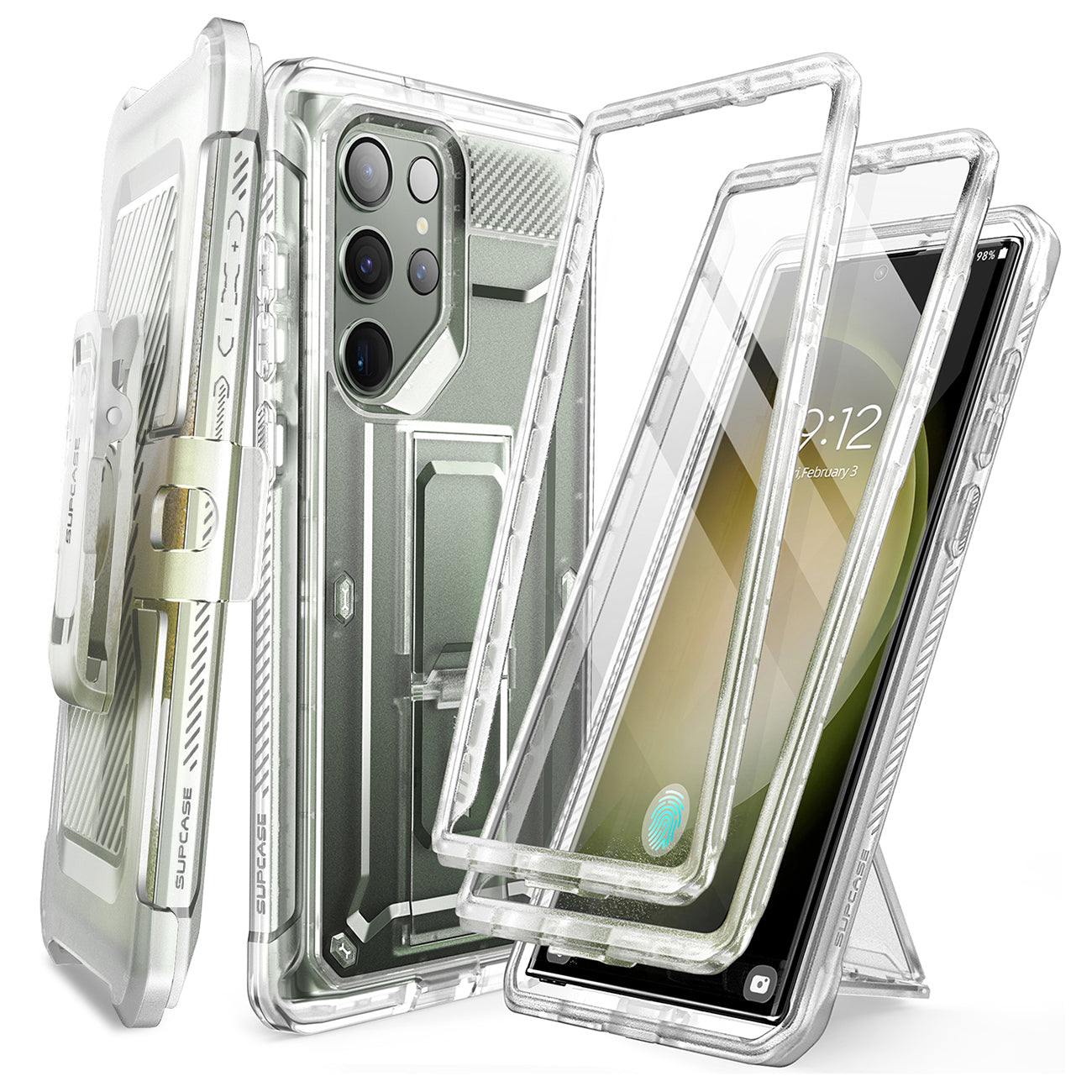 Samsung Galaxy S23 Ultra Unicorn Beetle Pro Case with Screen Protector - Clear Protective Cover for Shockproof Drop Protection | Perfect for Outdoor Activities, Travel & Daily Use