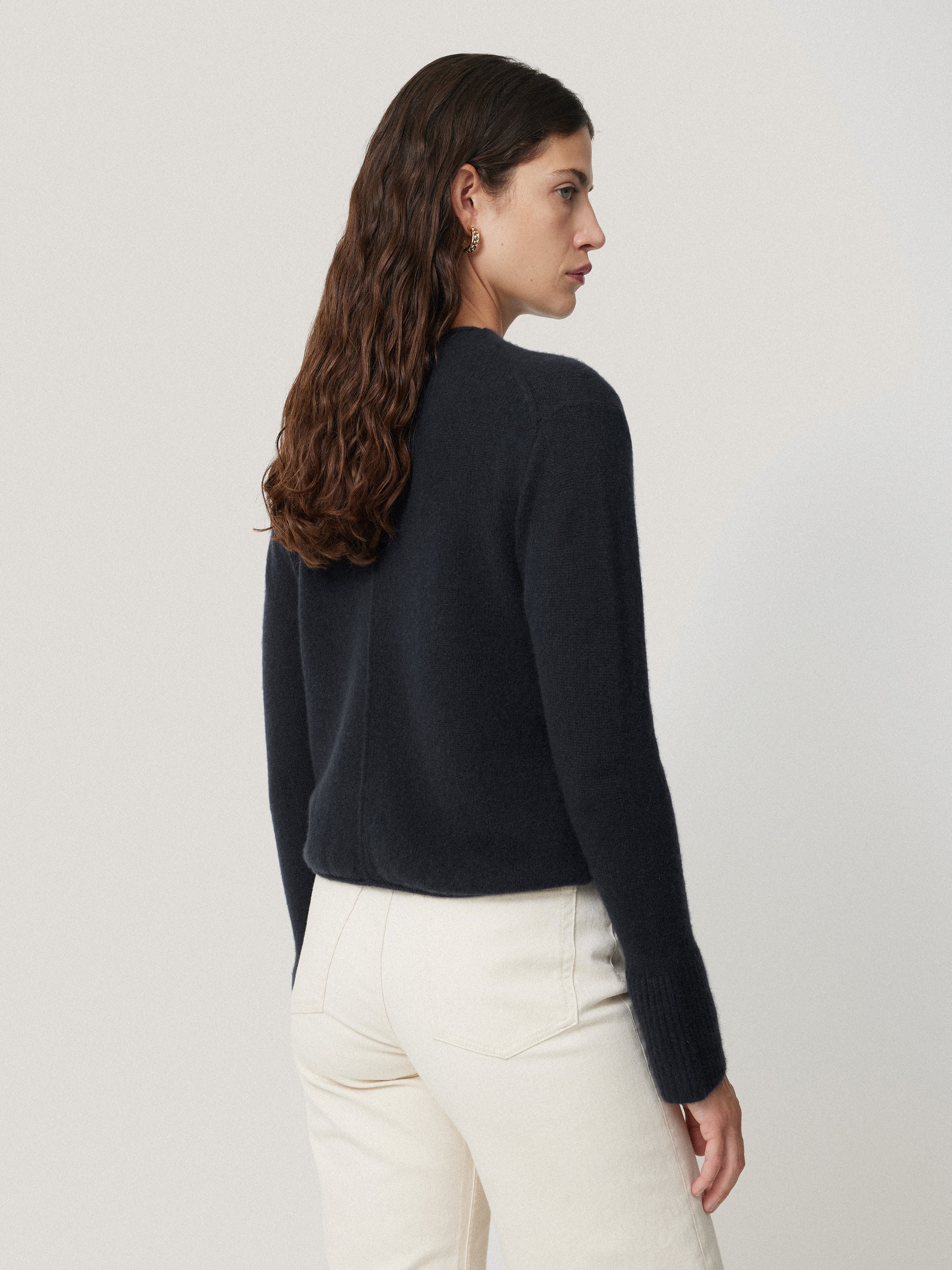 Premium Cashmere Sweater for Women | Soft & Warm Navy Pullover | Perfect for Winter & Casual Outfits