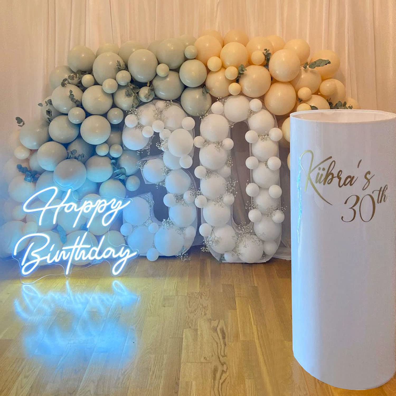 Custom Happy Birthday Neon Sign - 23.6x17.12 Inch LED Party Decor for Birthday Events, Yard, Garden & Home Wall Decoration - Perfect Neon Art Gift for Birthdays, Anniversaries & Celebrations (Ideal for Parties, Home Decor & Special Occasions)