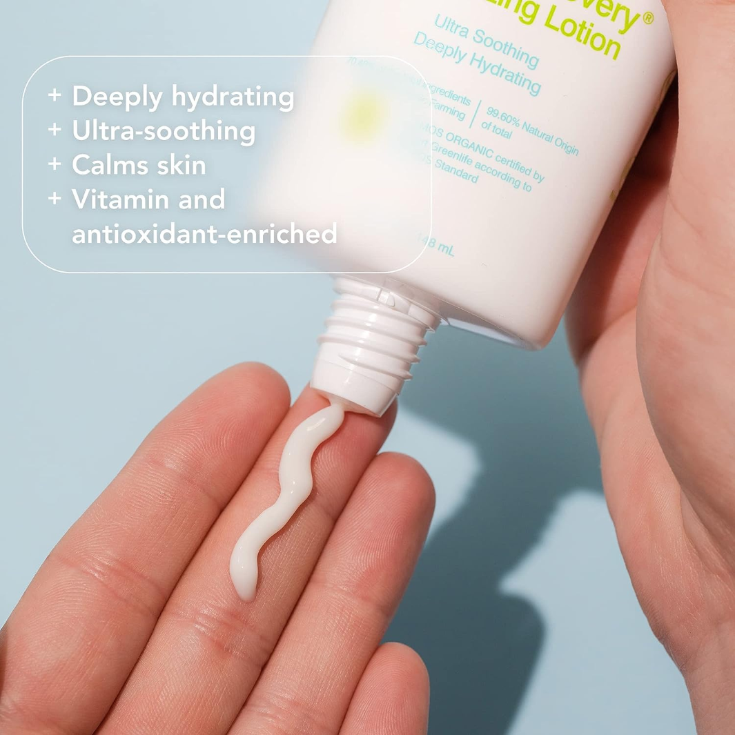 COOLA Radical Recovery Organic After Sun Lotion - Eco Certified, Soothing Aloe Vera & Antioxidants for Sunburn Relief - Perfect for Beach Days, Poolside, and Outdoor Activities