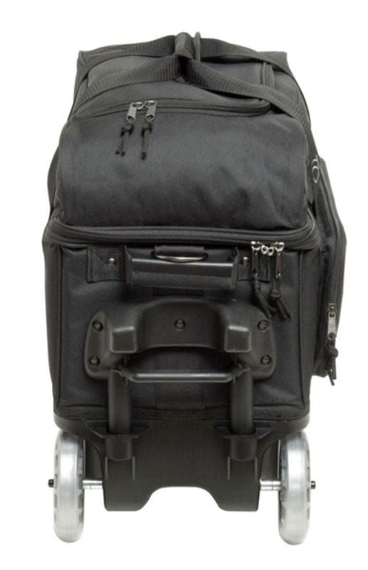 BSI Prime Double Roller Bowling Bag - Black/Charcoal for Men & Women | Durable 2-Ball Bowling Tote with Shoulder Strap | Perfect for League Play & Tournament Travel
