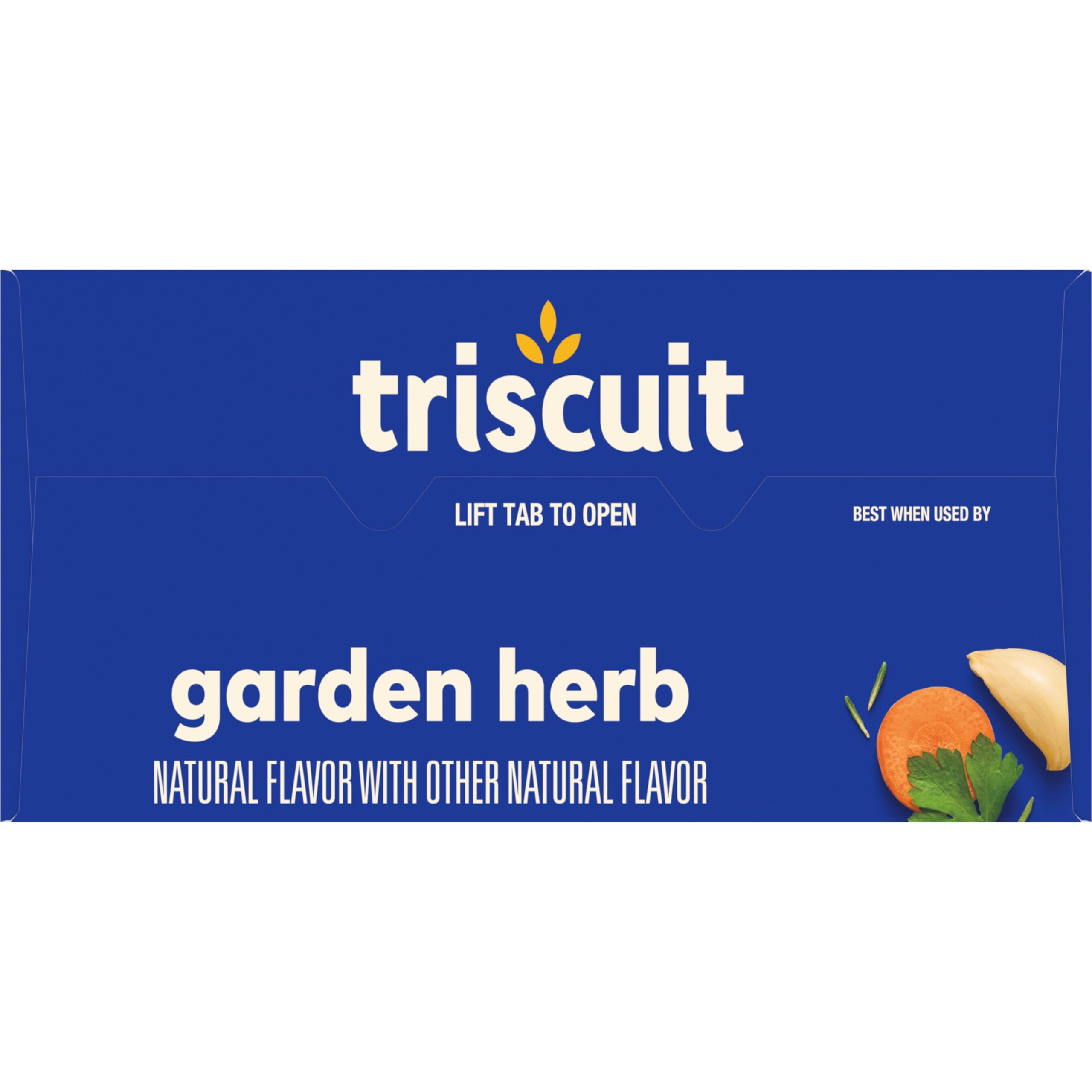 Triscuit Garden Herb Whole Grain Wheat Crackers - Healthy Lunch & Snack Crackers, Bulk Pack of 6 (8.5 oz Boxes) - Perfect for Office, School & On-the-Go Snacking