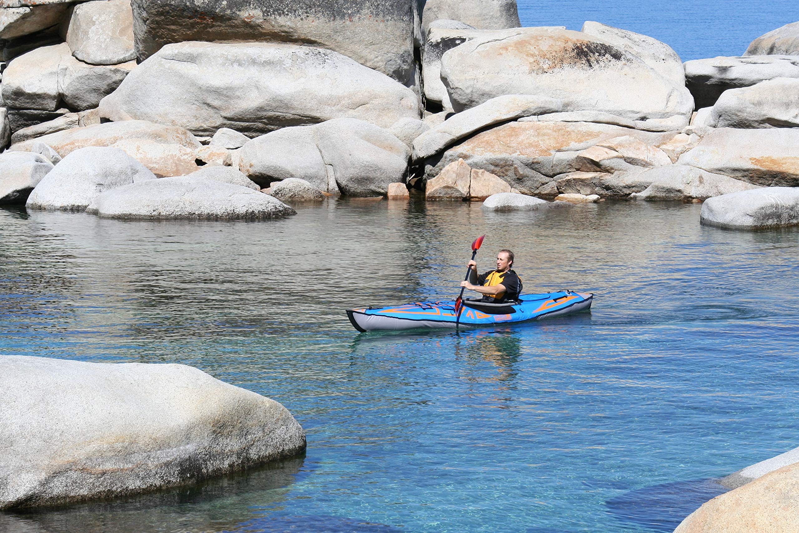 AdvancedFrame™ Expedition Elite Inflatable Kayak - Lightweight & Durable for Outdoor Adventures, Fishing, Camping & Water Sports | Advanced Elements