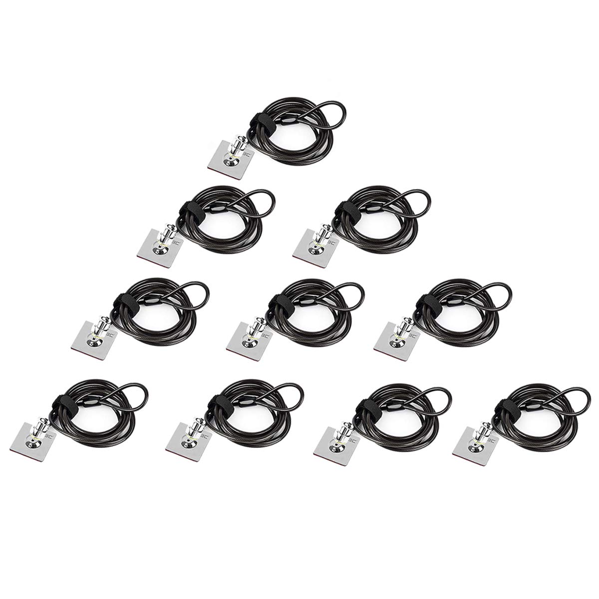10-Pack I3C Laptop Security Cable Lock - Anti-Theft Combination Lock for Laptops, PCs, Monitors, Projectors, Docks, iPads, Tablets & MacBooks | Perfect for Offices, Schools, Libraries & Public Spaces