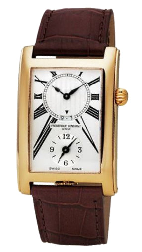 Frederique Constant Carree FC 205MS4C25 Luxury Men's Watch - Swiss Automatic Movement, Stainless Steel Case & Leather Strap - Perfect for Business, Formal Events & Gift Giving