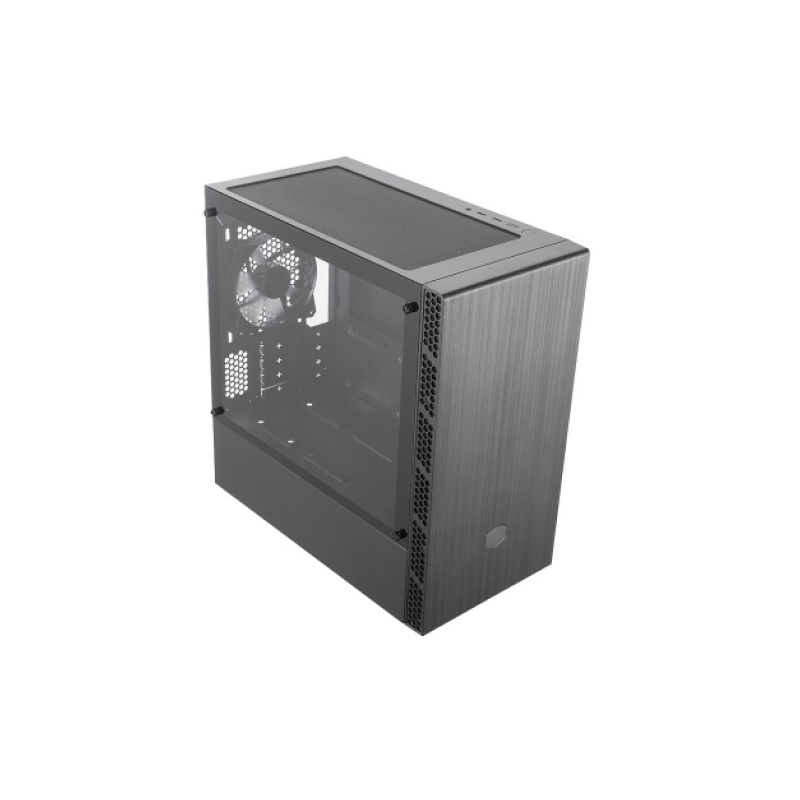 Cooler Master MCB B400L KGNN S00 CM MasterBox MB400L M ATX Mid Tower PC Case with Tempered Glass Side Panel - Ideal for Gaming Rigs & High-Performance Builds